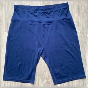 MuscleBox | Women’s Blue Running Fitness Biker Workout Gym Athletic Shorts | XL
